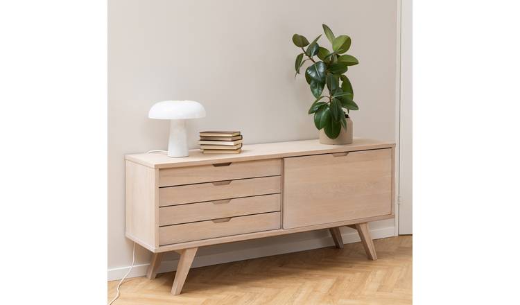Furniture To Go A-Line 1 Door 4 Drawer Sideboard - Natural