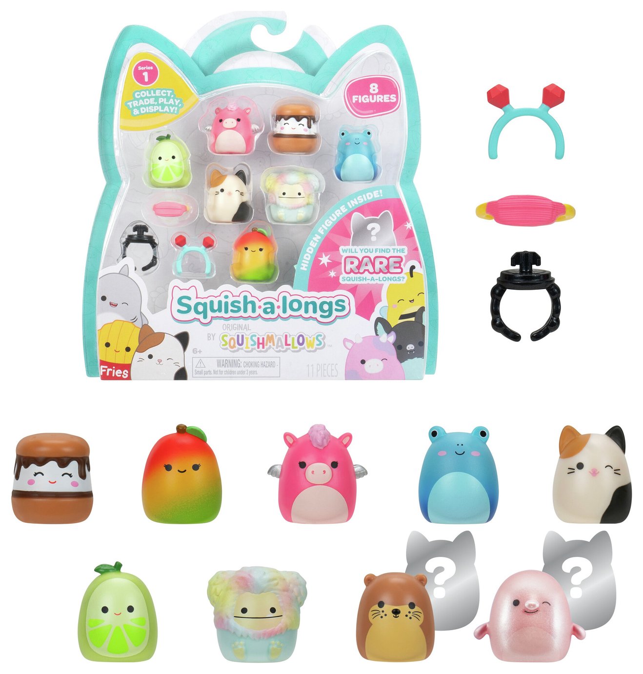 Squish-a-longs Mini-Squish-Pack of 8