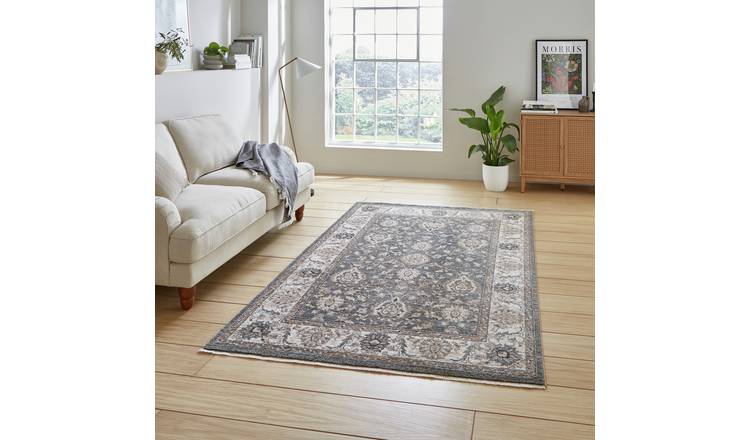 Think Rugs Vintage Green Short Pile Rug - 120x170cm