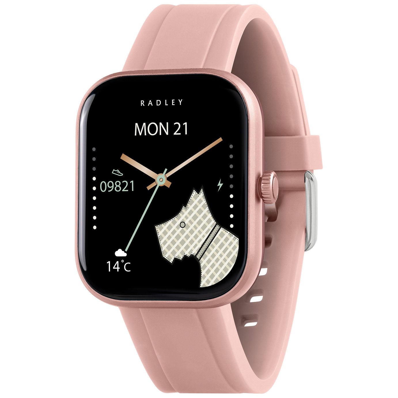 Buy Radley Series 55 Pink Silicone Strap Calling Smart Watch