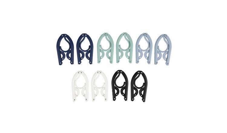 Travel Hangers 10 Pack Foldable Clothes Hangers