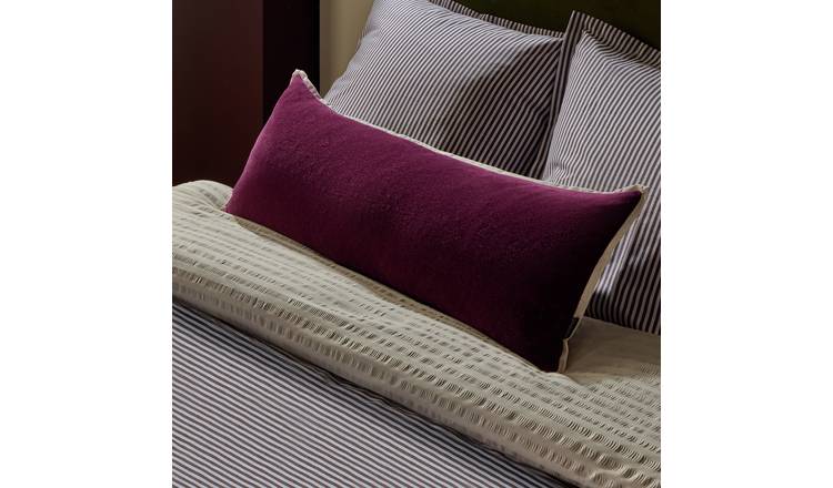 Habitat Cotton Lumbar Cushion Velvet - 30x80cm