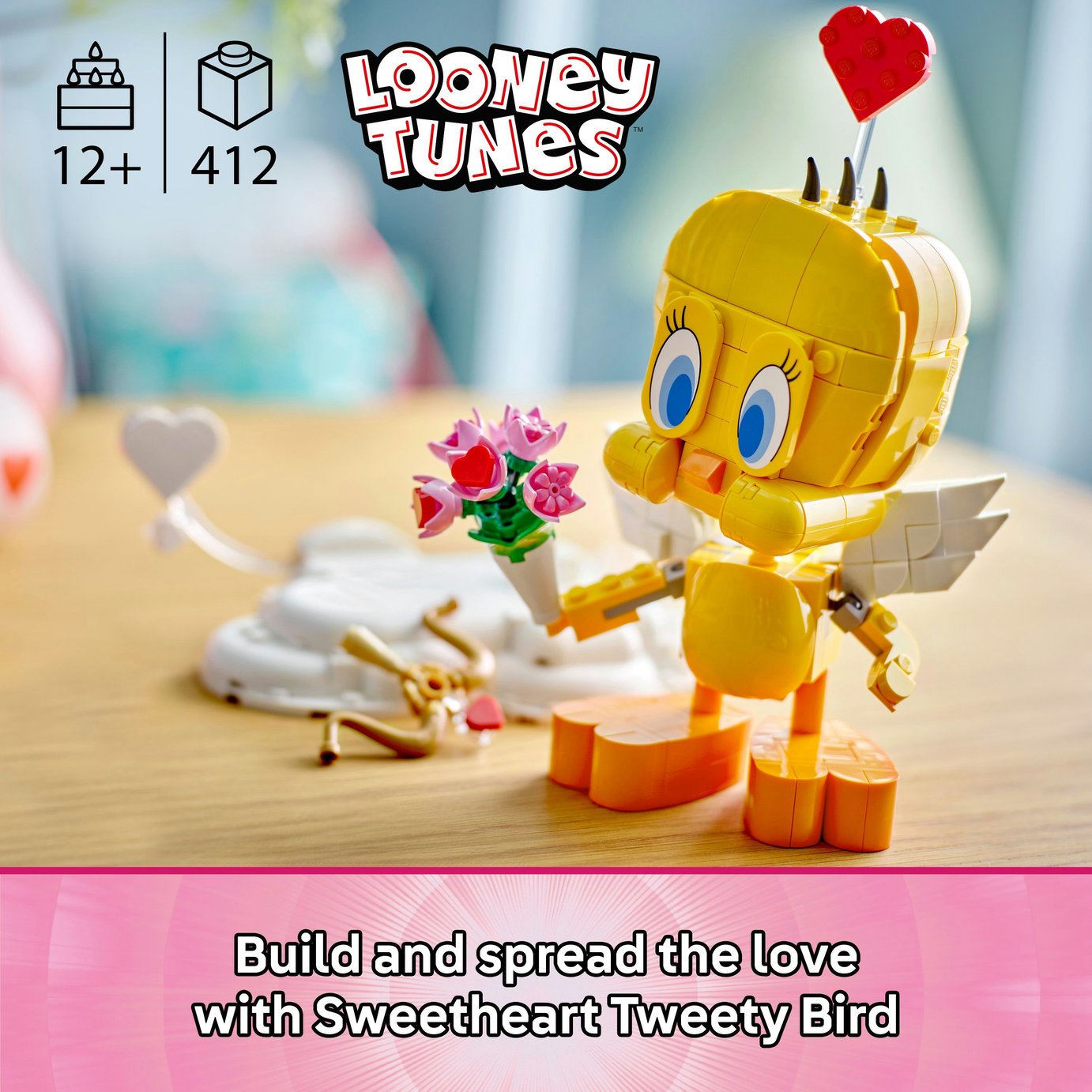 tweety LEGO Looney Tunes Sweetheart Tweety Bird 40824 | JD Williams