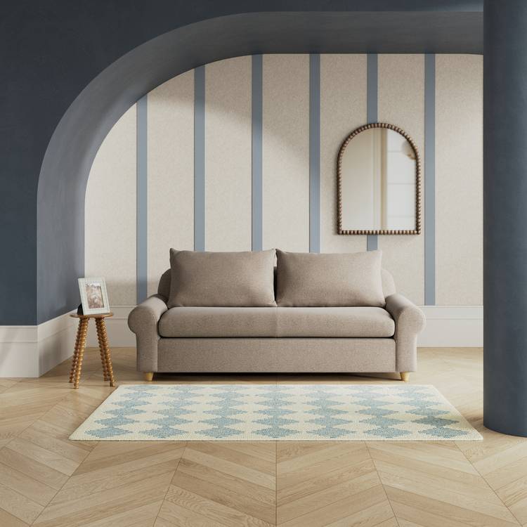 Habitat Whitby Fabric 3 Seater Sofa - Mocha - Ash Leg 0