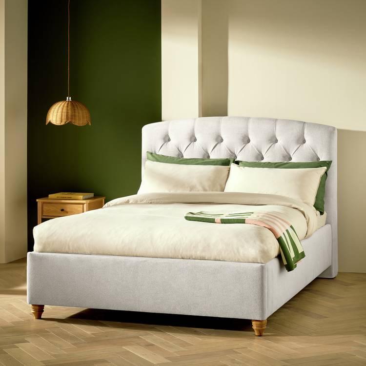 Habitat Erin Country End Lift Double Ottoman Bed - Beige 0