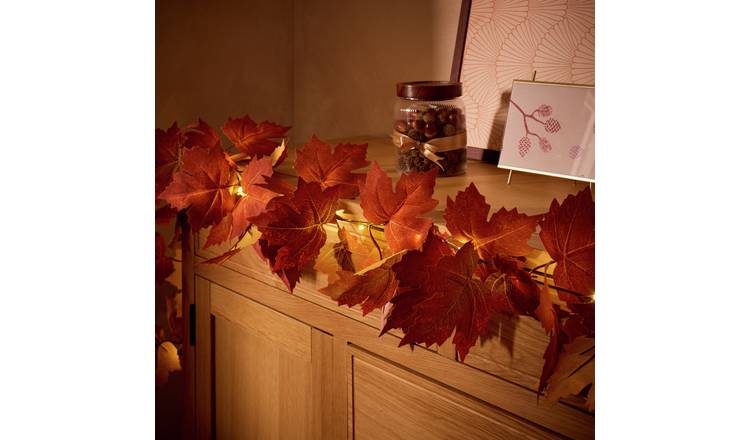 Argos Home Light Up Leaf Garland