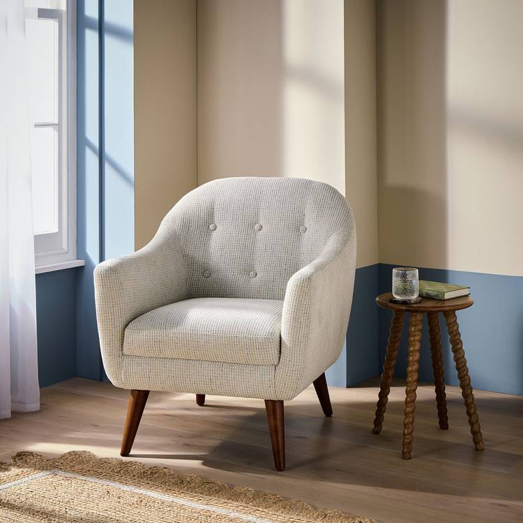 Habitat Jen Fabric Armchair - Natural 0