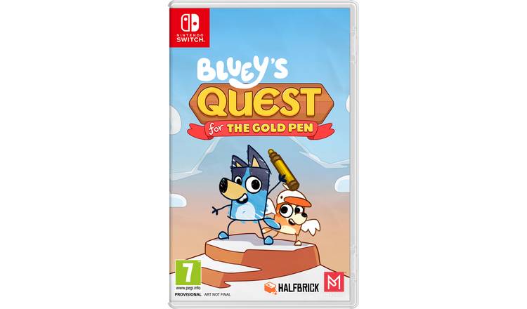 Bluey's Quest for The Gold Pen Nintendo Switch Game