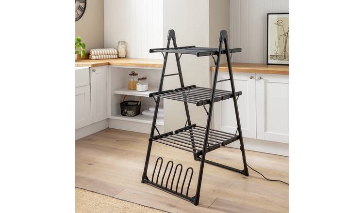 Argos Home 17m A Frame Heated Airer - Black