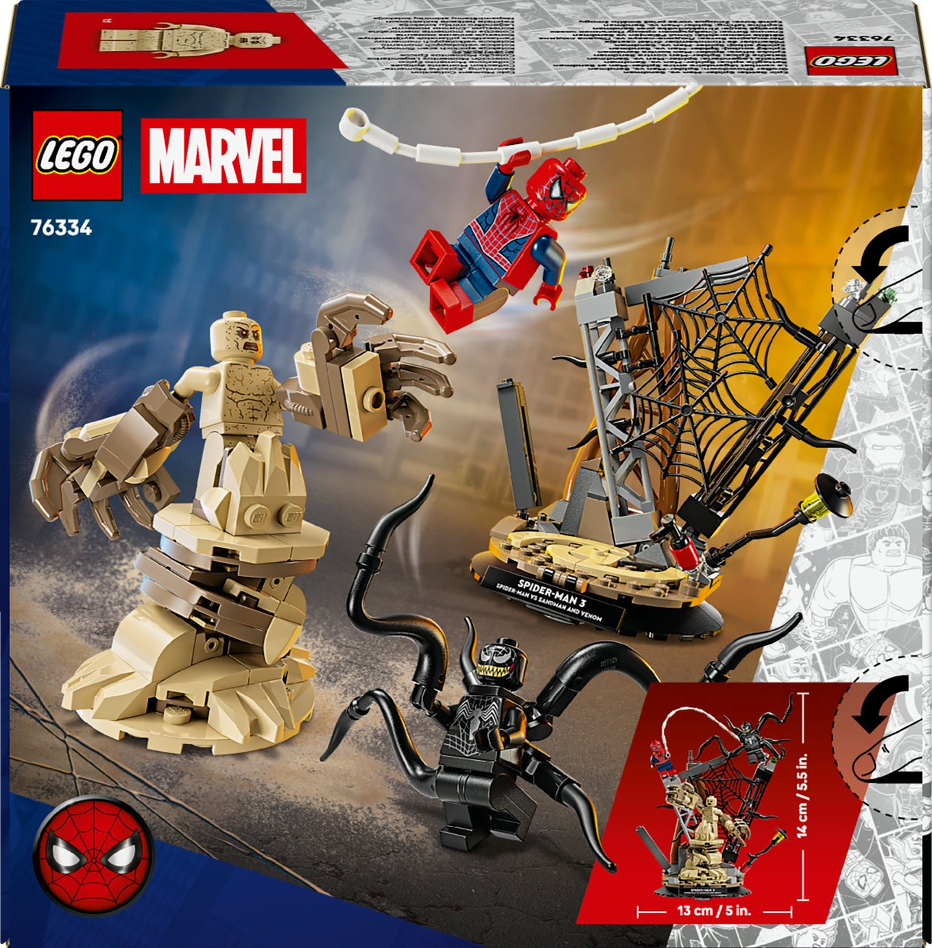 ねこ1/f SpiderとIRONBOARD s セット Buy LEGO Marvel Epic Battle: Spider-Man vs. Sandman Set 76334