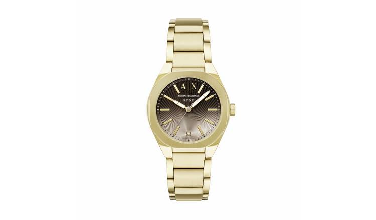 Armani Exchange Ladies AX6031 Gold Tone Bracelet Watch