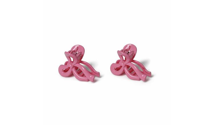 Flitzy Pink Bow Hair Claws - Pack of 2