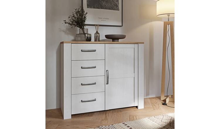 Furniture To Go Bohol 1 Door 4 Drawer Sideboard - White