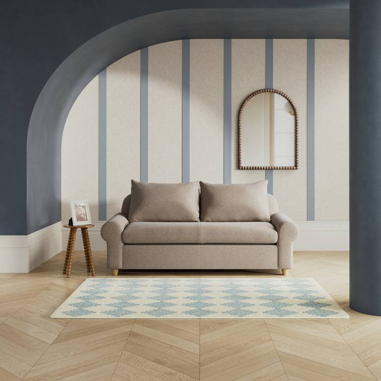 Habitat Whitby Fabric 2 Seater Sofa - Mocha - Ash Leg 0