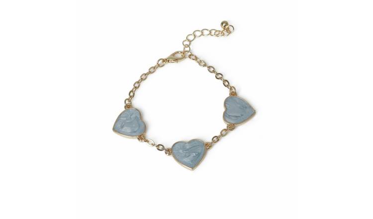 Flitzy Kids Blue Heart Charm Bracelet