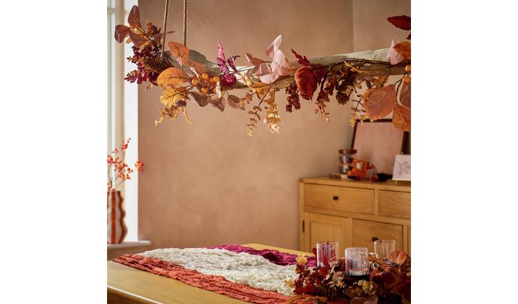 Argos Home Autumnal Burgundy Garland