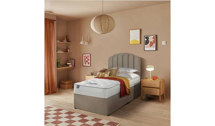 Silentnight Middleton Memory Pocket Single Divan Bed - Sandstone
