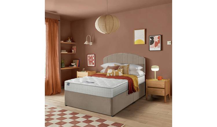 Silentnight Middleton Memory Pocket Kingsize Divan Bed - Sandstone