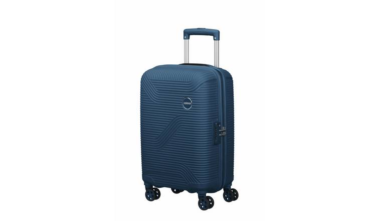 American Tourister Bonjoy 8 Wheel Hard Suitcase - Cabin, Blue Moon