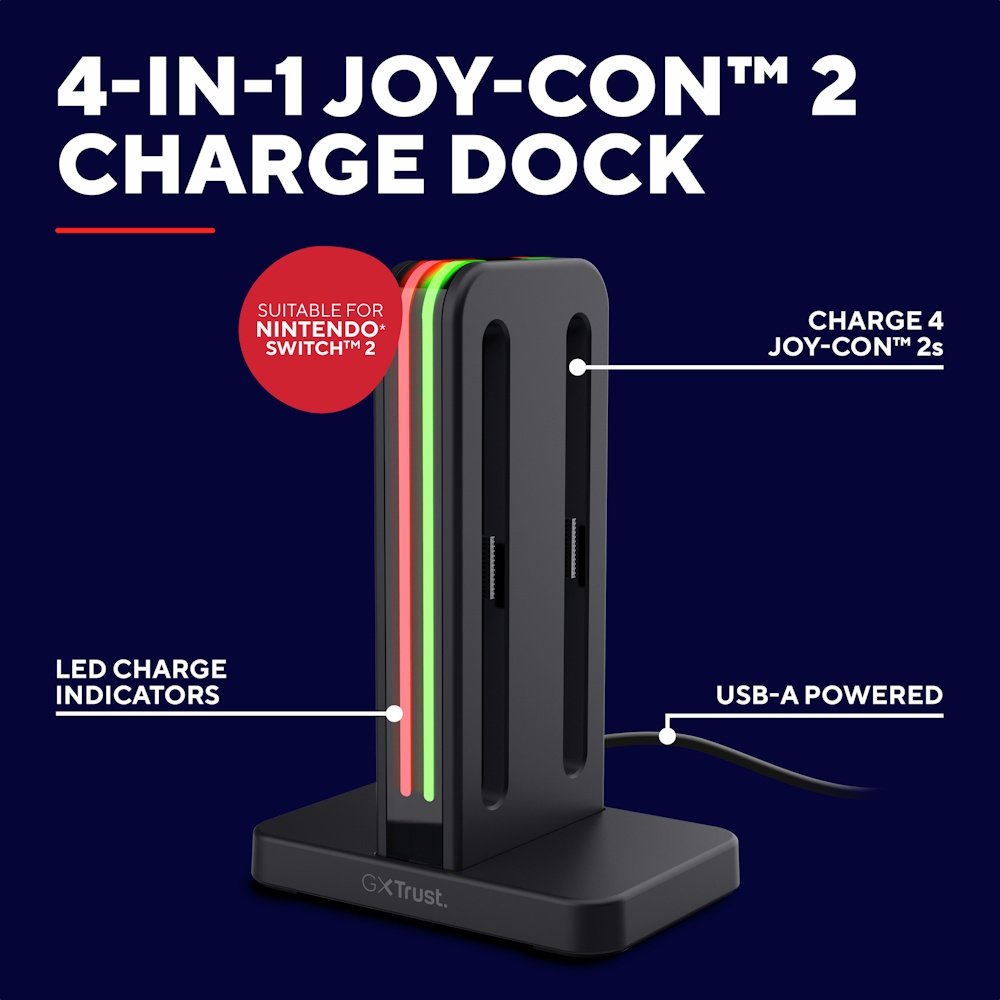 Buy GXTrust 4 Port Charging Dock For Nintendo Switch 2 | Nintendo