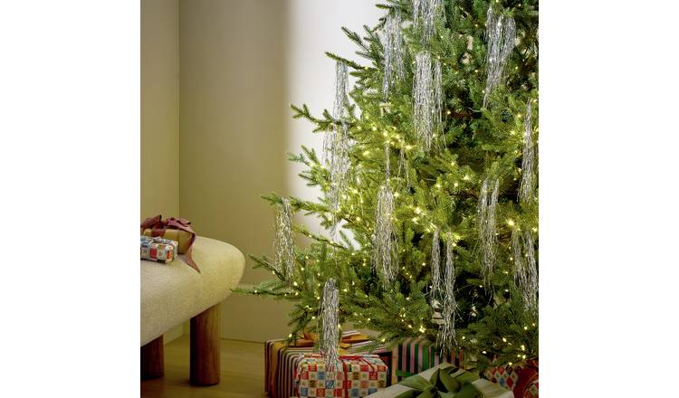 Argos Home Angel Hair Silver Christmas Tinsel