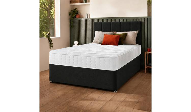 Silentnight Marlow 1000 Mirapocket Small Double Divan Bed - Charcoal