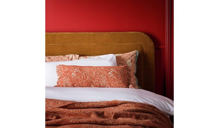 Habitat x Morris & Co. Apple Bolster Cushion Orange - 60x30cm