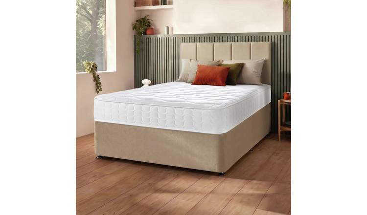 Silentnight Marlow 1000 Mirapocket Kingsize Divan Bed - Sandstone