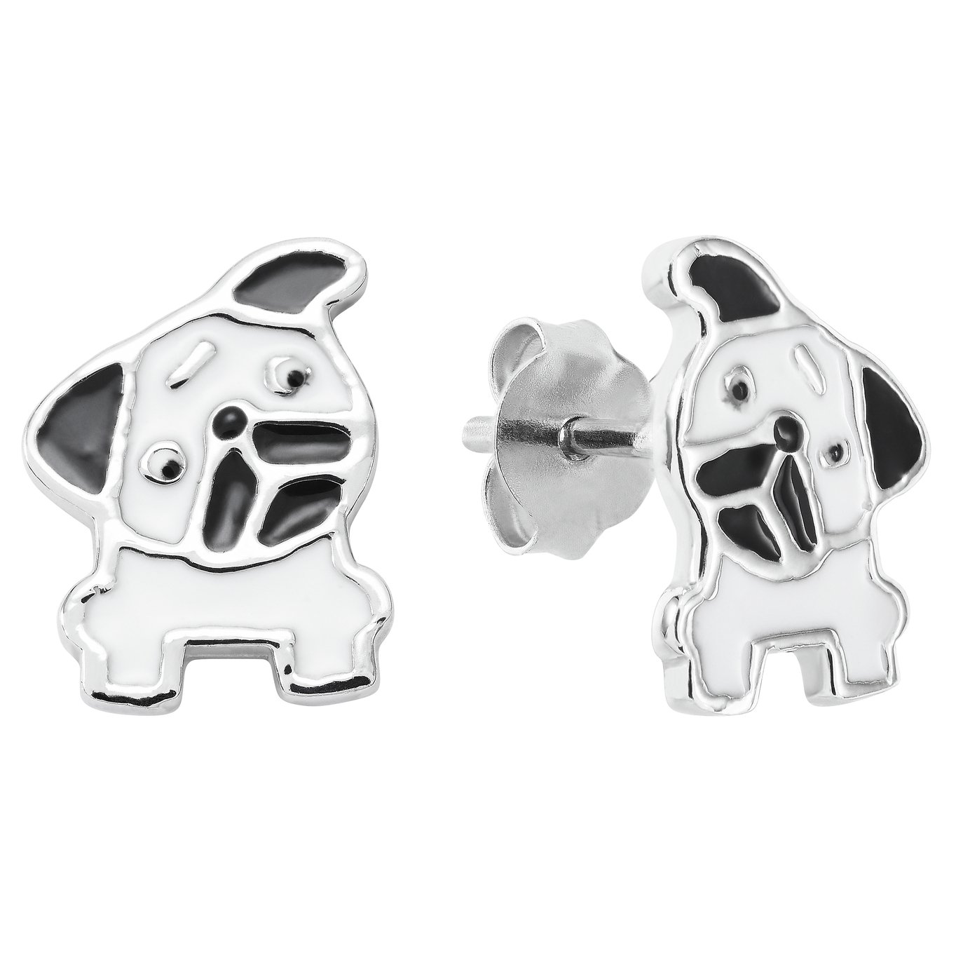 Revere Sterling Silver Enamel Puppy Stud Earrings Review