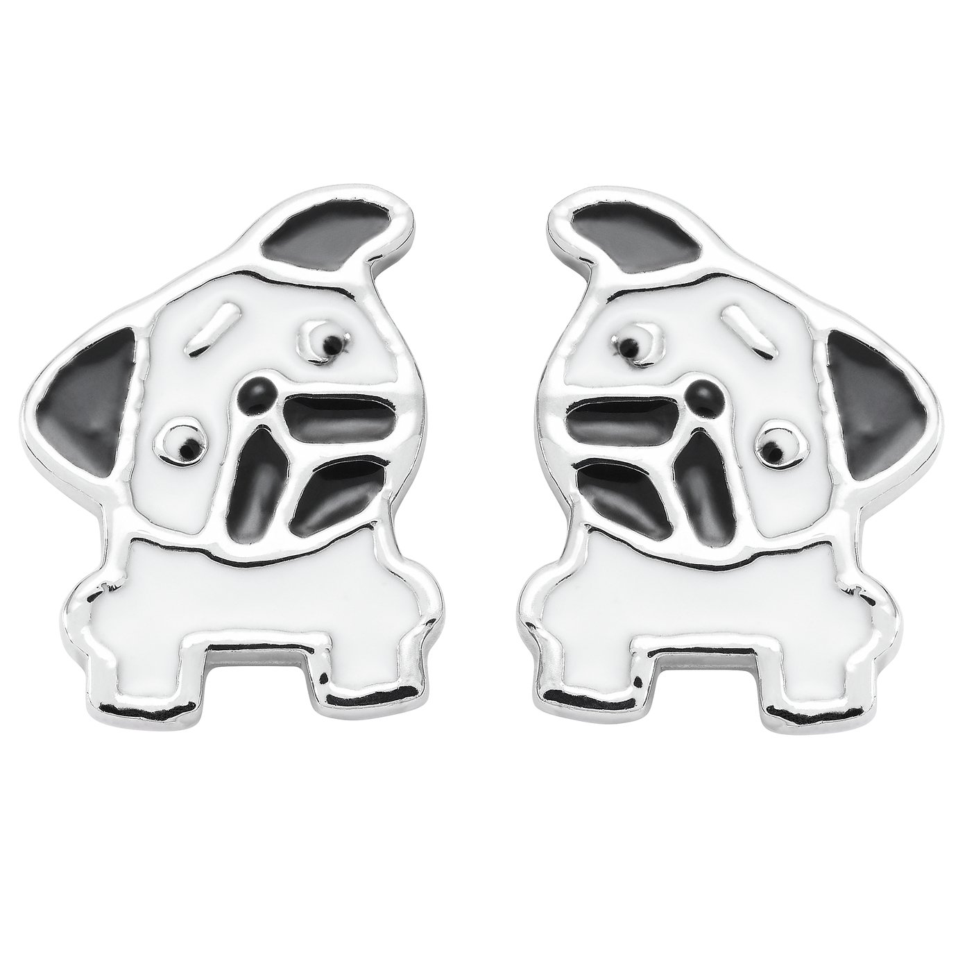 Revere Sterling Silver Enamel Puppy Stud Earrings Review