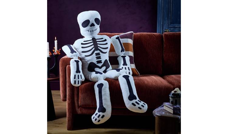 Argos Home 3D Large Skeleton Plush Cushion