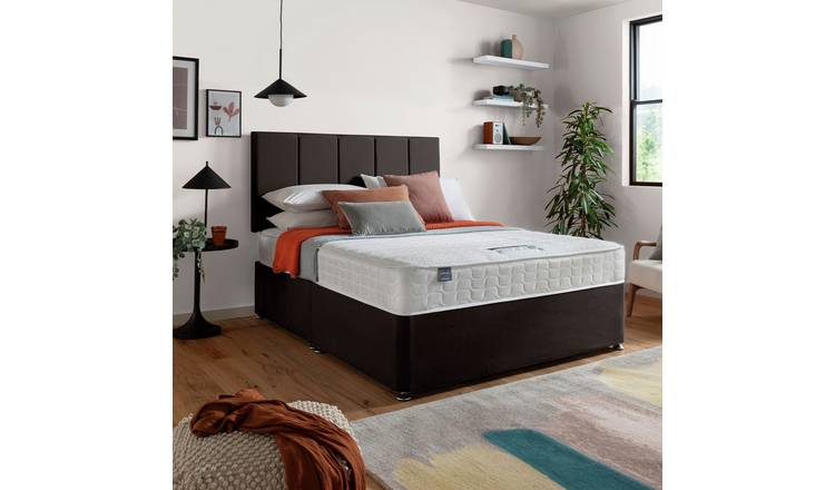 Silentnight Hatfield Small Double Memory Divan Bed -Charcoal
