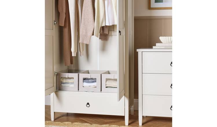 Argos Home Pack of 3 Wardrobe Organiser Baskets - Grey