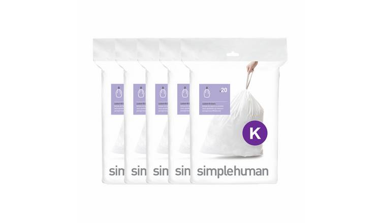 Simplehuman 45L Code K Bin Liners - Pack Of 100