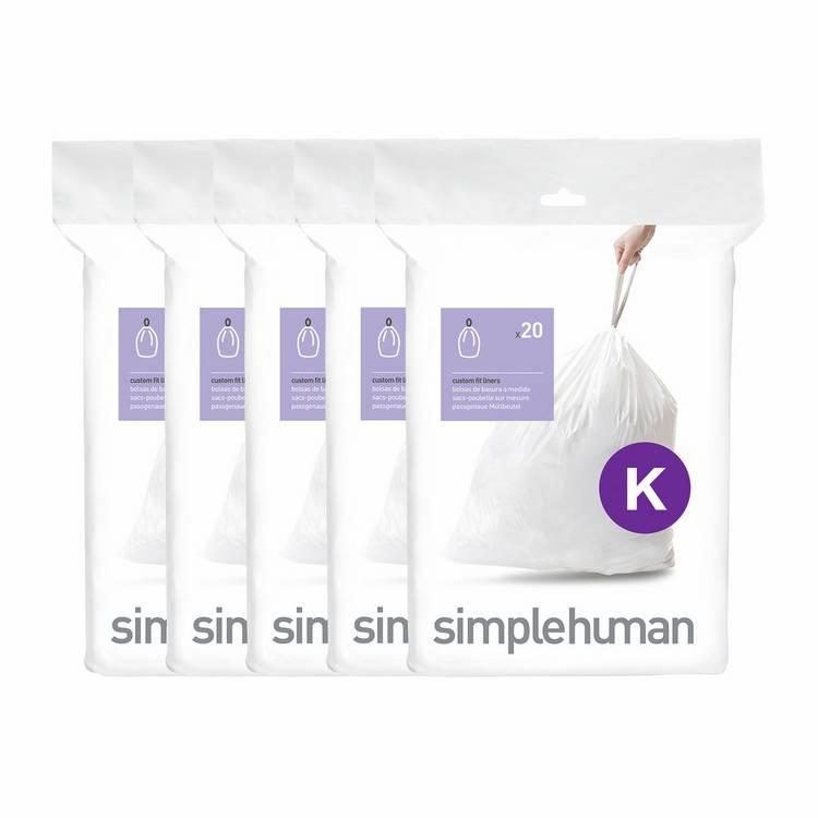 Simplehuman 45L Code K Bin Liners - Pack Of 100 0