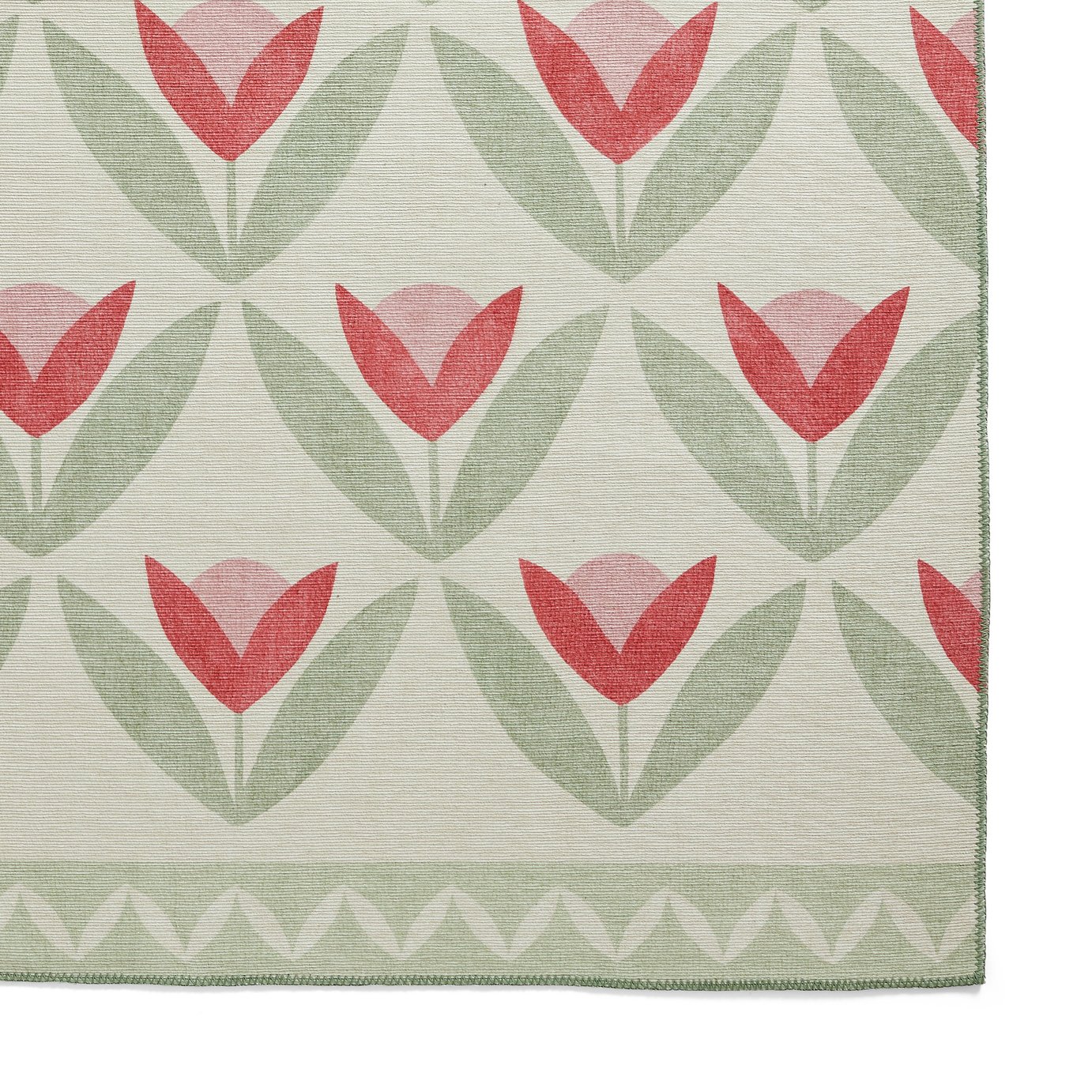 Buy Scion Tulip Trellis Blush Pink Flatweave Rug - 76x150cm | Rugs