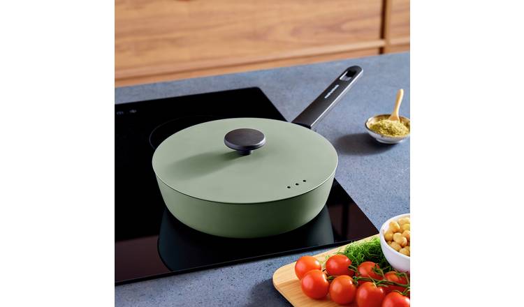 Morphy Richards 24cm Forged Aluminium Saute Pan - Green