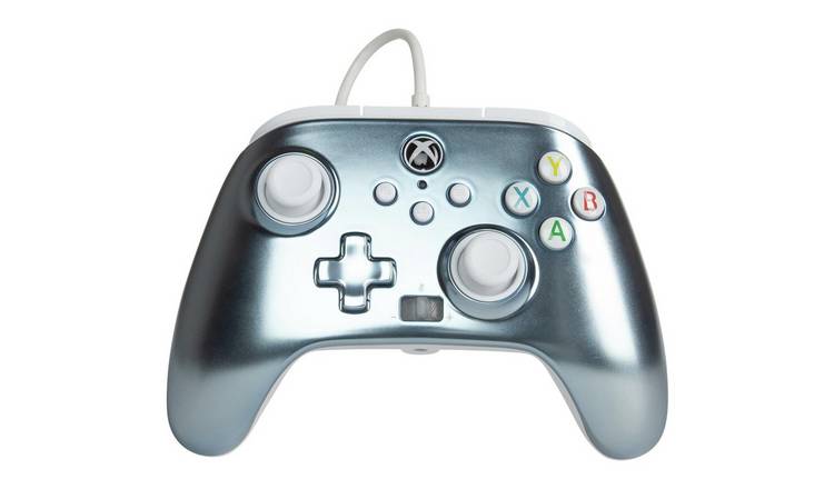 Buy PowerA Xbox One Enhanced Wired Controller - Metallic Ice  Xbox  controllers  Argos