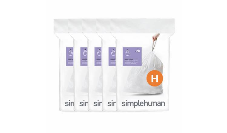 Simplehuman 35L Code H Bin Liners - Pack Of 100