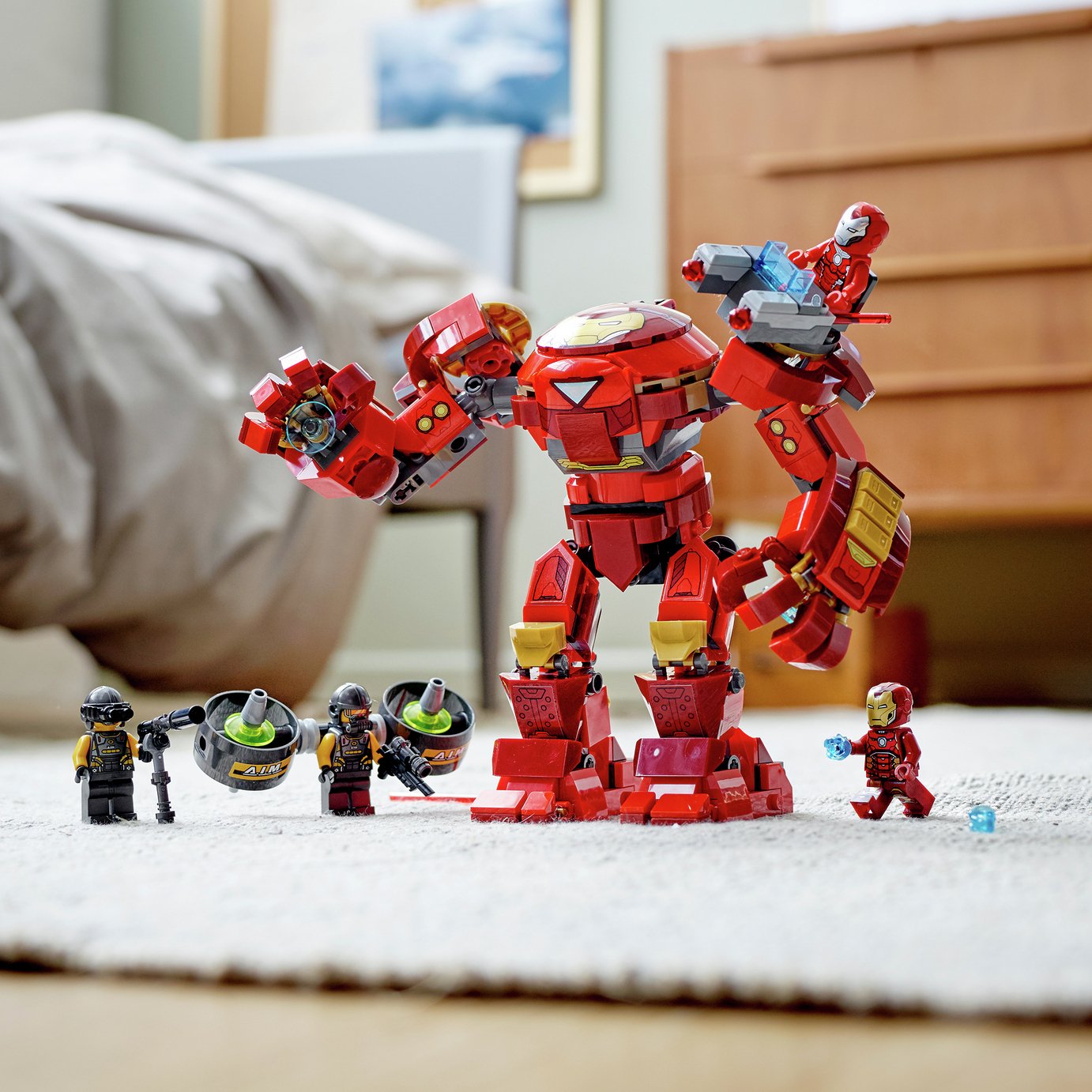 LEGO Marvel Iron Man Hulkbuster vs. A.I.M. Agent Toy 76164 Review