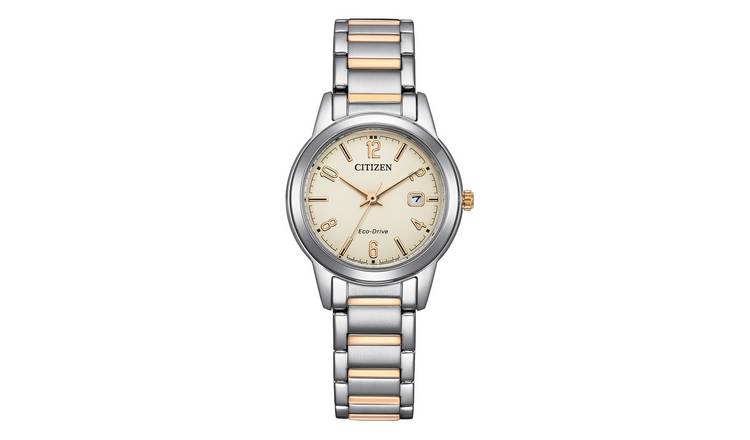 Citizen Ladies Cream Dial Two-Tone Bracelet Watch