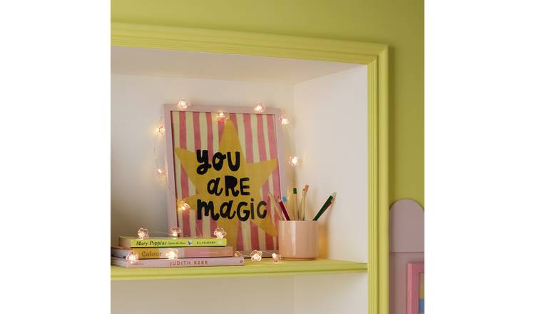 Argos Home LED Flower String Lights - Pink