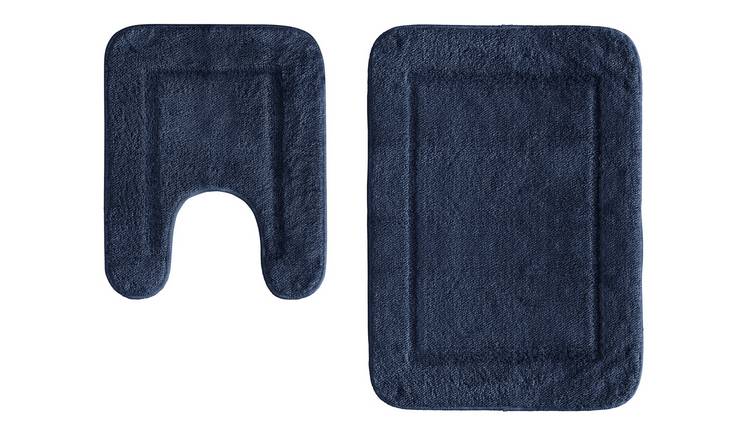 Buy Argos Home Bath And Pedestal Set Navy Bath Mats Argos