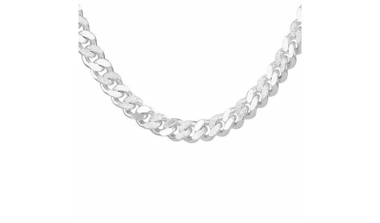 Revere Sterling Silver Stardust Curb 20 Inch Chain