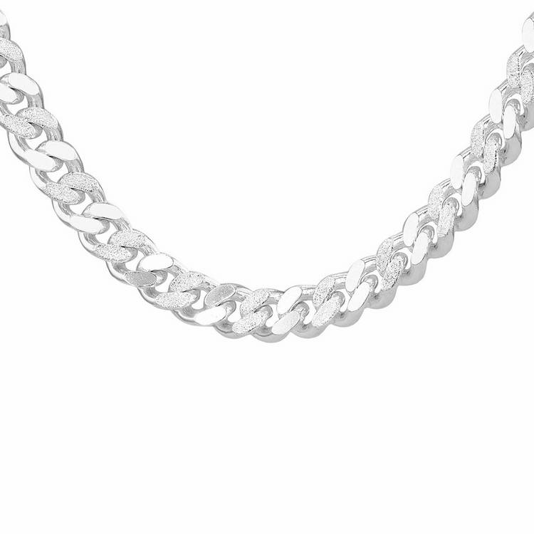 Revere Sterling Silver Stardust Curb Chain 20 Inch