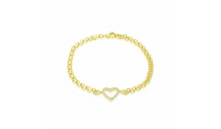 Revere Gold Plated Silver Bismarck Link Bracelet