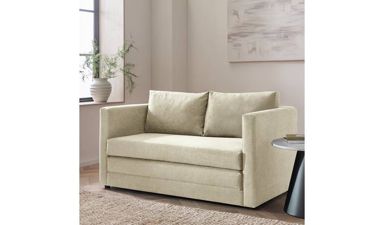 Argos Home Lucy Fabric Sofa Bed - Natural