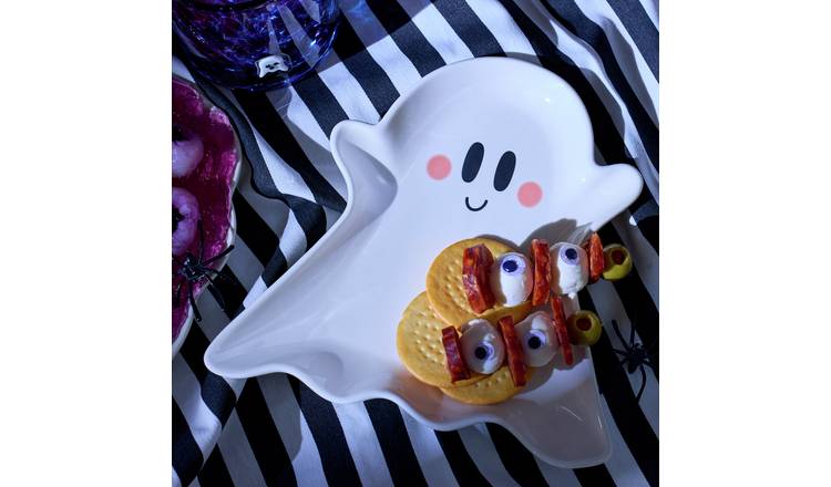 Argos Home White Ghost Plate