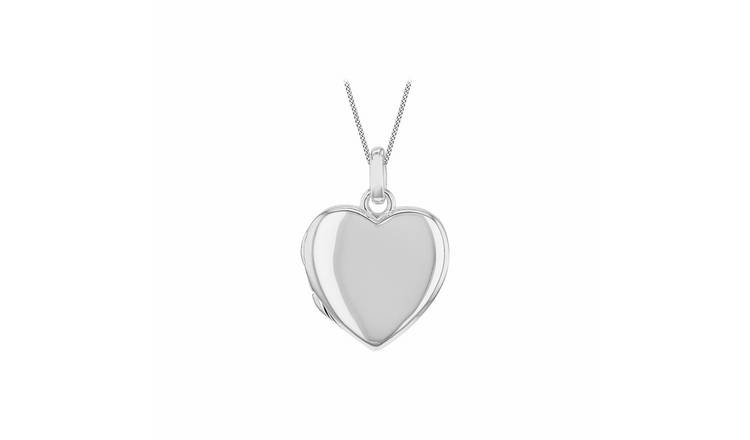 Revere Sterling Silver Heart Locket Necklace