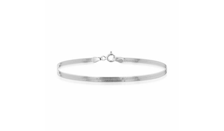 Revere Sterling Silver Flat Herringbone Bracelet